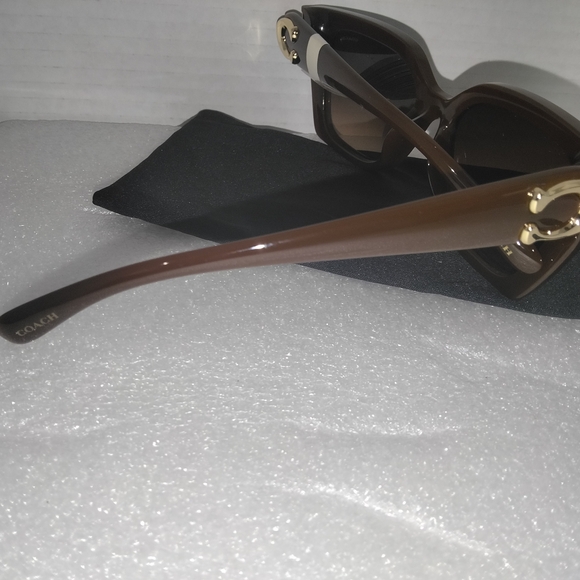 Coach HC8408U sunglasses in the Milky Hazelnut color.  main image 3